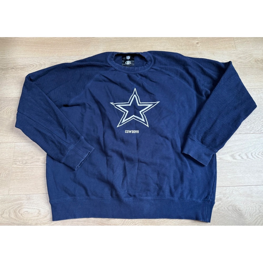 EUC Unisex Darius Rucker Dallas Cowboys Crewneck Fleece Raglan Sweater Size L